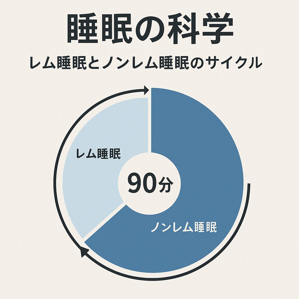 90分の睡眠サイクル図
